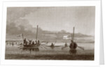Eskimaux Coming Towards the Boats in Shoalwater Bay, July 7, 1826 by George Back