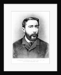 Joseph Conrad at the age of 26, engraved after a photograph from 1883 by German photographer
