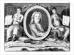 Trade card for Bernard Lens III by Bernard III Lens