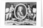 Trade card for Bernard Lens III by Bernard III Lens