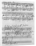Facsimile of a page of music from the 'Biography of L. van Beethoven' by Anton Schindler by Ludwig van Beethoven