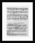 Facsimile of a page of music from the 'Biography of L. van Beethoven' by Anton Schindler by Ludwig van Beethoven