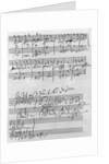 Facsimile of a page of music from the 'Biography of L. van Beethoven' by Anton Schindler by Ludwig van Beethoven