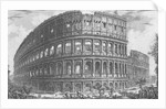 View of the Flavian Amphitheatre, known as the Colosseum from 'Vedute', first published in 1756, pub. by E & F.N. Spon Ltd., 1900 by Giovanni Battista Piranesi