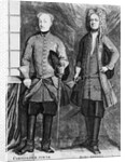 Charles XII of Sweden with his advisor Baron Gortz by Swedish School
