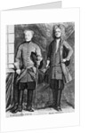 Charles XII of Sweden with his advisor Baron Gortz by Swedish School
