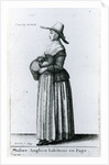 English Country Woman, 1643 by Wenceslaus Hollar