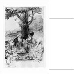 Four orientals seated under a tree, c.1659 by Rembrandt Harmensz. van Rijn
