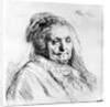 Portrait of the artist's mother, 1628 by Rembrandt Harmensz. van Rijn