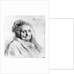 Portrait of the artist's mother, 1628 by Rembrandt Harmensz. van Rijn