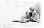 Man seated on the ground, 1646 by Rembrandt Harmensz. van Rijn