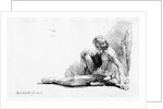 Man seated on the ground, 1646 by Rembrandt Harmensz. van Rijn