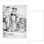 Death appearing to a wedded couple from an open grave, 1639 by Rembrandt Harmensz. van Rijn