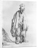 Beggar in a high cap, c.1630 by Rembrandt Harmensz. van Rijn