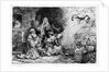 The Angel departing the family of Tobias, 1641 by Rembrandt Harmensz. van Rijn
