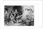 The Angel departing the family of Tobias, 1641 by Rembrandt Harmensz. van Rijn