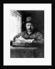 Self portrait while drawing, 1648 by Rembrandt Harmensz. van Rijn