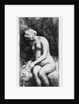 Woman bathing, 1658 by Rembrandt Harmensz. van Rijn