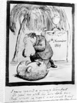 Rossetti lamenting the death of his Wombat, 1869 by Dante Gabriel Charles Rossetti