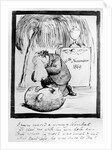 Rossetti lamenting the death of his Wombat, 1869 by Dante Gabriel Charles Rossetti