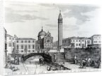 View of San Giorgio dei Greci and the Flanginian School, Venice by Italian School