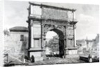 Arch of Titus, part of a series of 'Views of Rome', 1845 by Carlo Piccoli