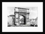 Arch of Titus, part of a series of 'Views of Rome', 1845 by Carlo Piccoli