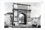 Arch of Titus, part of a series of 'Views of Rome', 1845 by Carlo Piccoli