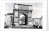 Arch of Titus, part of a series of 'Views of Rome', 1845 by Carlo Piccoli