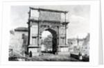 Arch of Titus, part of a series of 'Views of Rome', 1845 by Carlo Piccoli