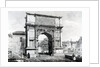 Arch of Titus, part of a series of 'Views of Rome', 1845 by Carlo Piccoli