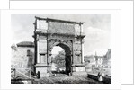 Arch of Titus, part of a series of 'Views of Rome', 1845 by Carlo Piccoli