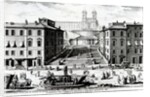 Piazza di Spagna, c.1740 by Giuseppe Vasi