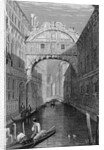 The Bridge of Sighs, Venice, engraved by Robert Wallis, 1829 by Samuel Prout