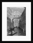 The Bridge of Sighs, Venice, engraved by Robert Wallis, 1829 by Samuel Prout