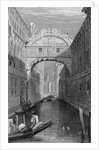 The Bridge of Sighs, Venice, engraved by Robert Wallis, 1829 by Samuel Prout