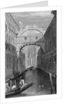 The Bridge of Sighs, Venice, engraved by Robert Wallis, 1829 by Samuel Prout