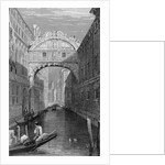 The Bridge of Sighs, Venice, engraved by Robert Wallis, 1829 by Samuel Prout