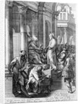 Christ before Pilate, engraved by Nicolaes Braeu by Jacopo Robusti Tintoretto