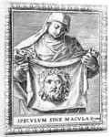 Veronica holding the Sudarium, 1581 by Agostino Carracci
