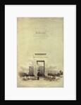 Great Gateway leading to the Temple of Karnak, titlepage to 'Egypt and Nubia', lithograph by Louis Haghe, published 1849 by David (after) Roberts