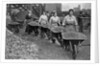 Women Barrowing Coke at a Gas Works, War Office photographs, 1916 by English Photographer