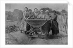 Women Transporting Refuse. War Office photography, 1916 by English Photographer