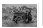 Women Transporting Refuse. War Office photography, 1916 by English Photographer
