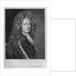 Frontispiece to the 'Memoirs of Count Grammont' showing a portrait of the author, Antoine Hamilton by English School