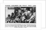 Bertrand Russell with pupils at his Beacon Hill School, 1931 by English Photographer
