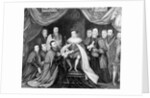 Edward VI granting the Charter for Bridewell Hospital to Sir George Barnes in 1553 by George Vertue