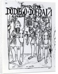 Conquistadors Diego de Amagro and Francisco Pizarro reconciled at Castille by Felipe Huaman Poma de Ayala