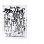 Conquistadors Diego de Amagro and Francisco Pizarro reconciled at Castille by Felipe Huaman Poma de Ayala
