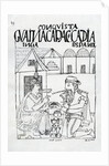 An Inca asks a Spaniard what he eats, he replies 'Gold' by Felipe Huaman Poma de Ayala